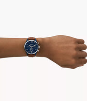 Fossil  BQ2402 Fenmore Multifunction Luggage Leather  Mens Watch